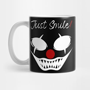 Dark Just Smile Face Mug